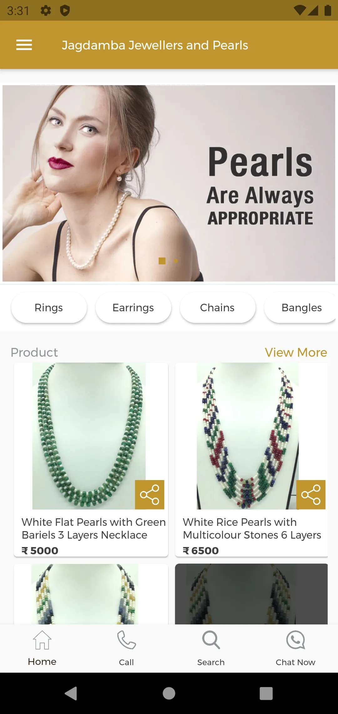 Jagdamba Pearls - Jewelry Shop | Indus Appstore | Screenshot