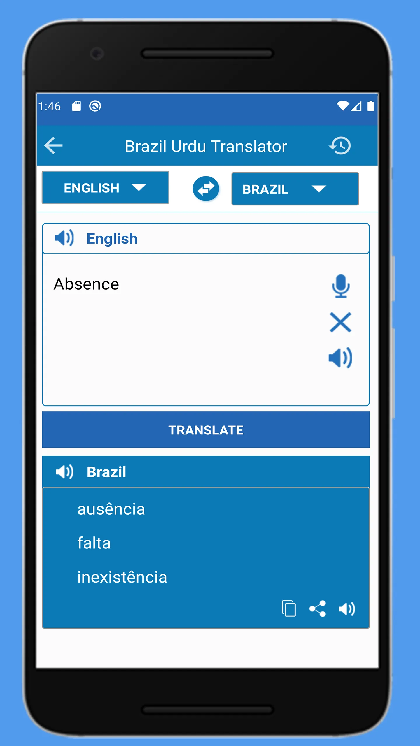 Brazil Translate to Urdu | Indus Appstore | Screenshot