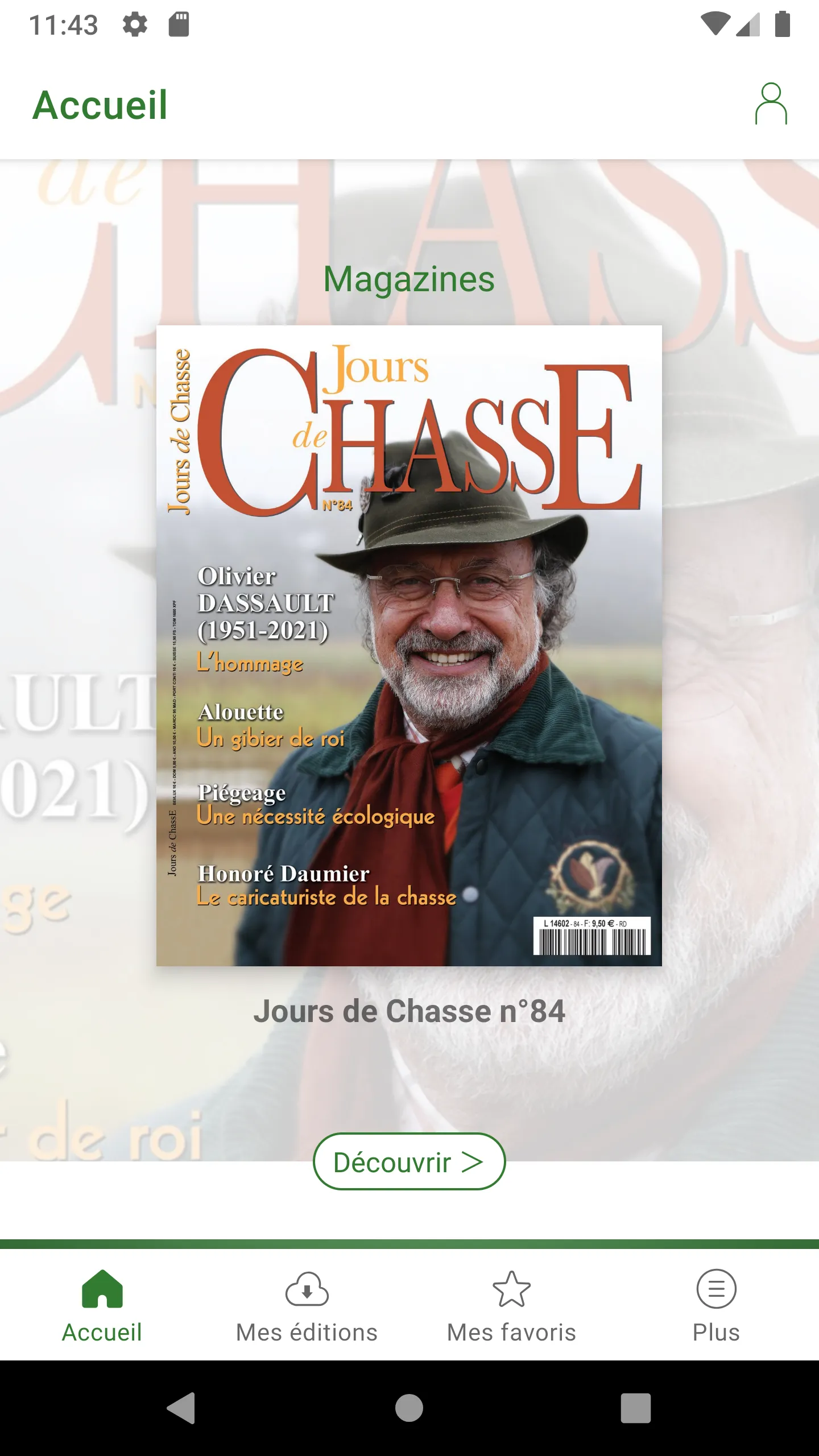 Jours de Chasse | Indus Appstore | Screenshot