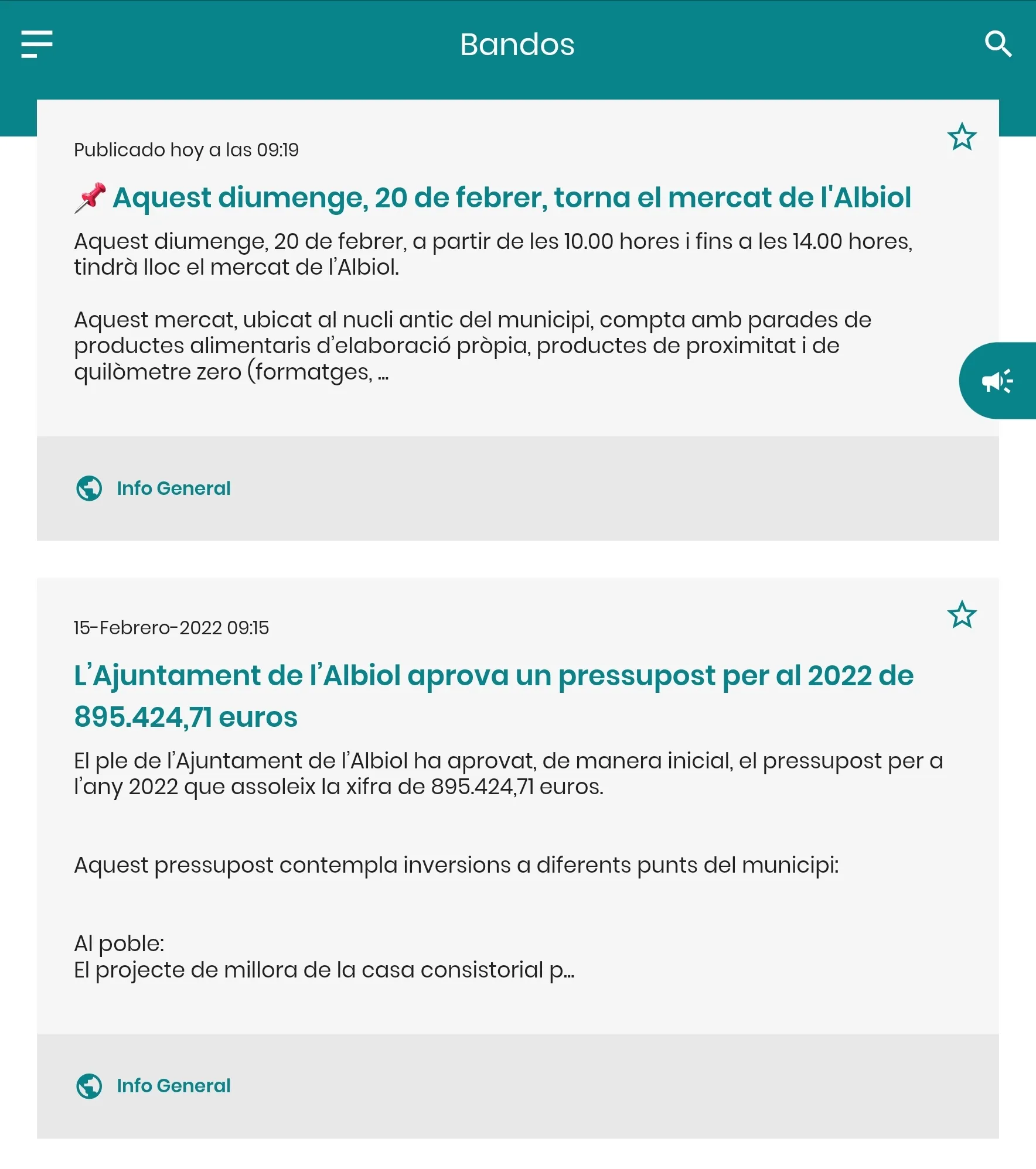 Albiol Informa | Indus Appstore | Screenshot