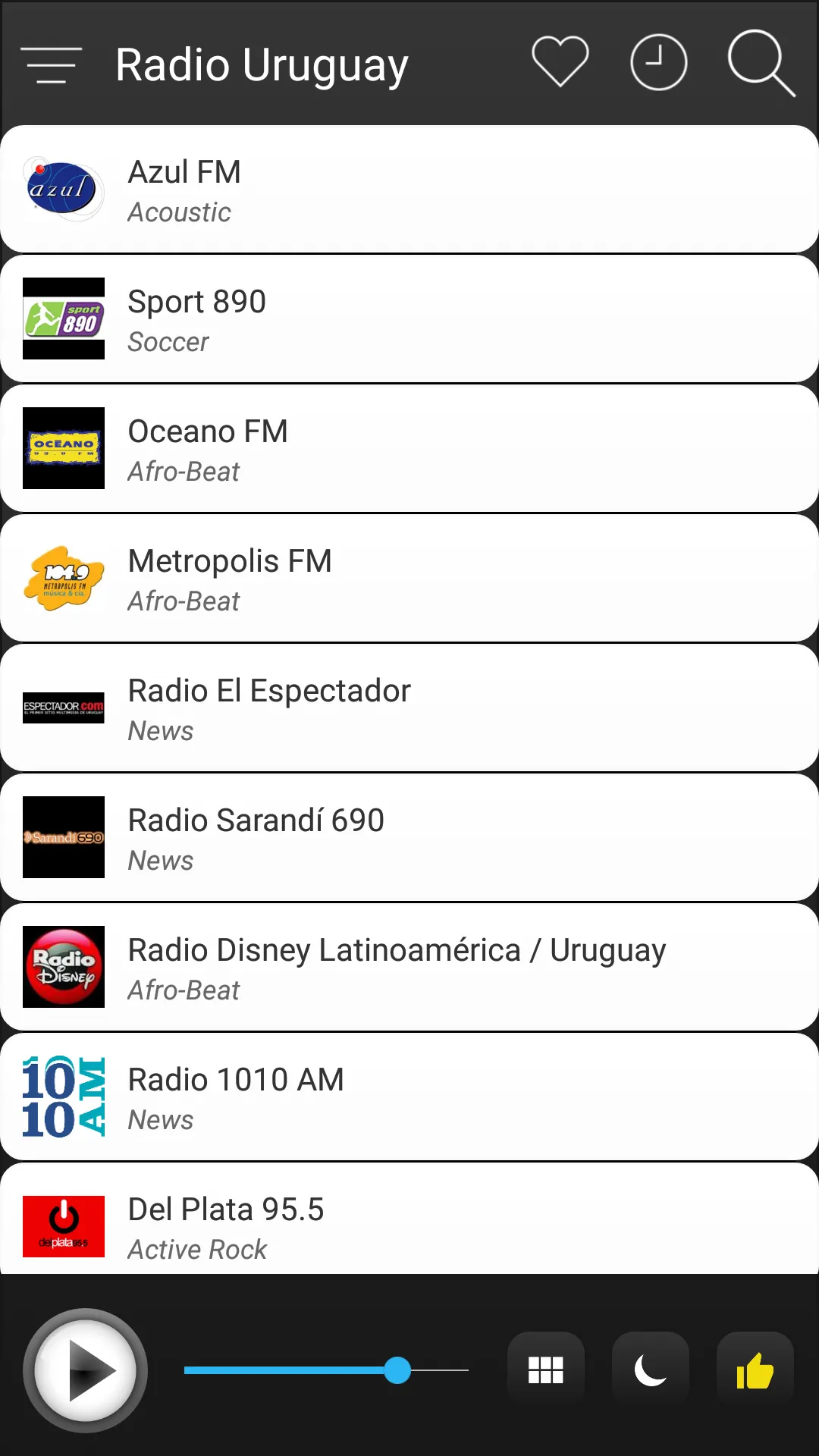 Uruguay Radio FM AM Music | Indus Appstore | Screenshot