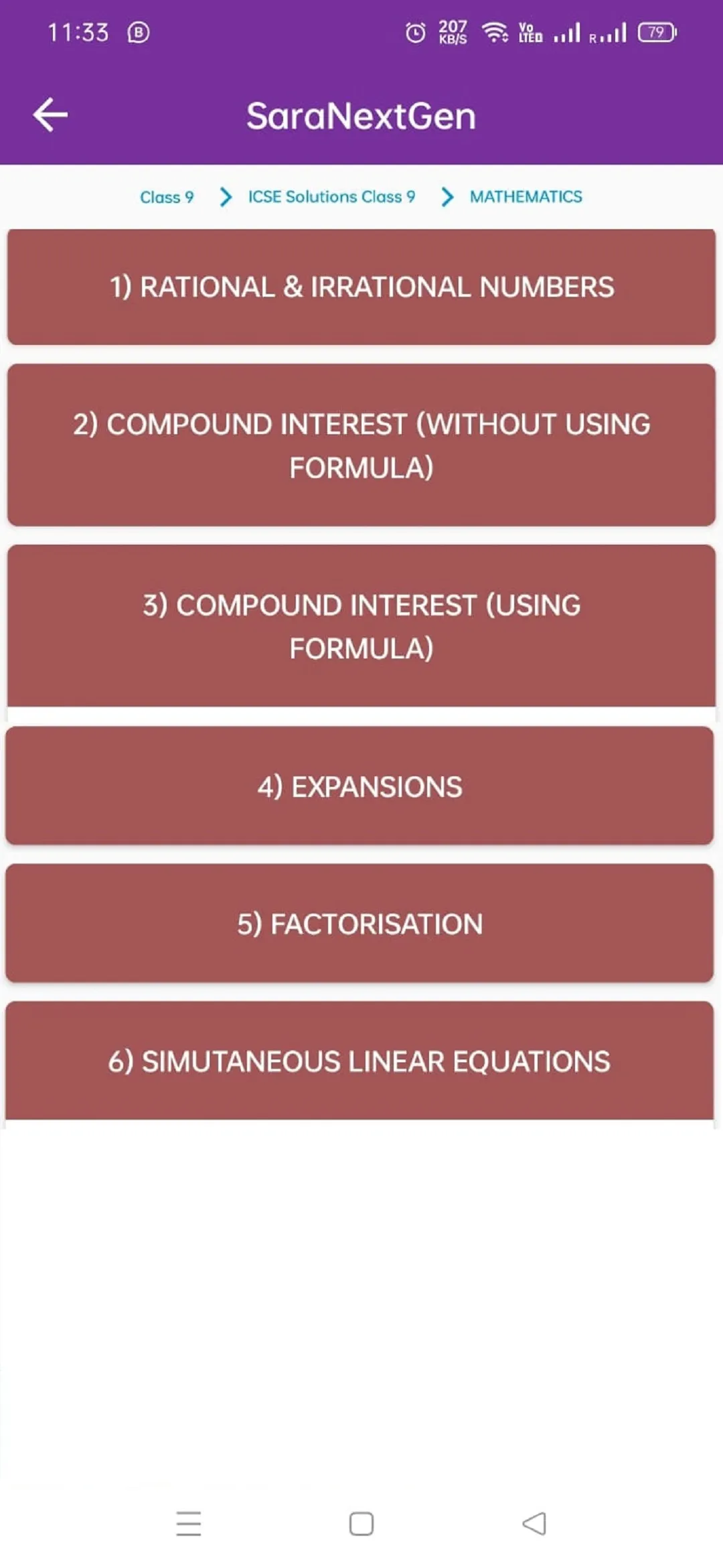 ICSE Solutions Class 9 Maths | Indus Appstore | Screenshot