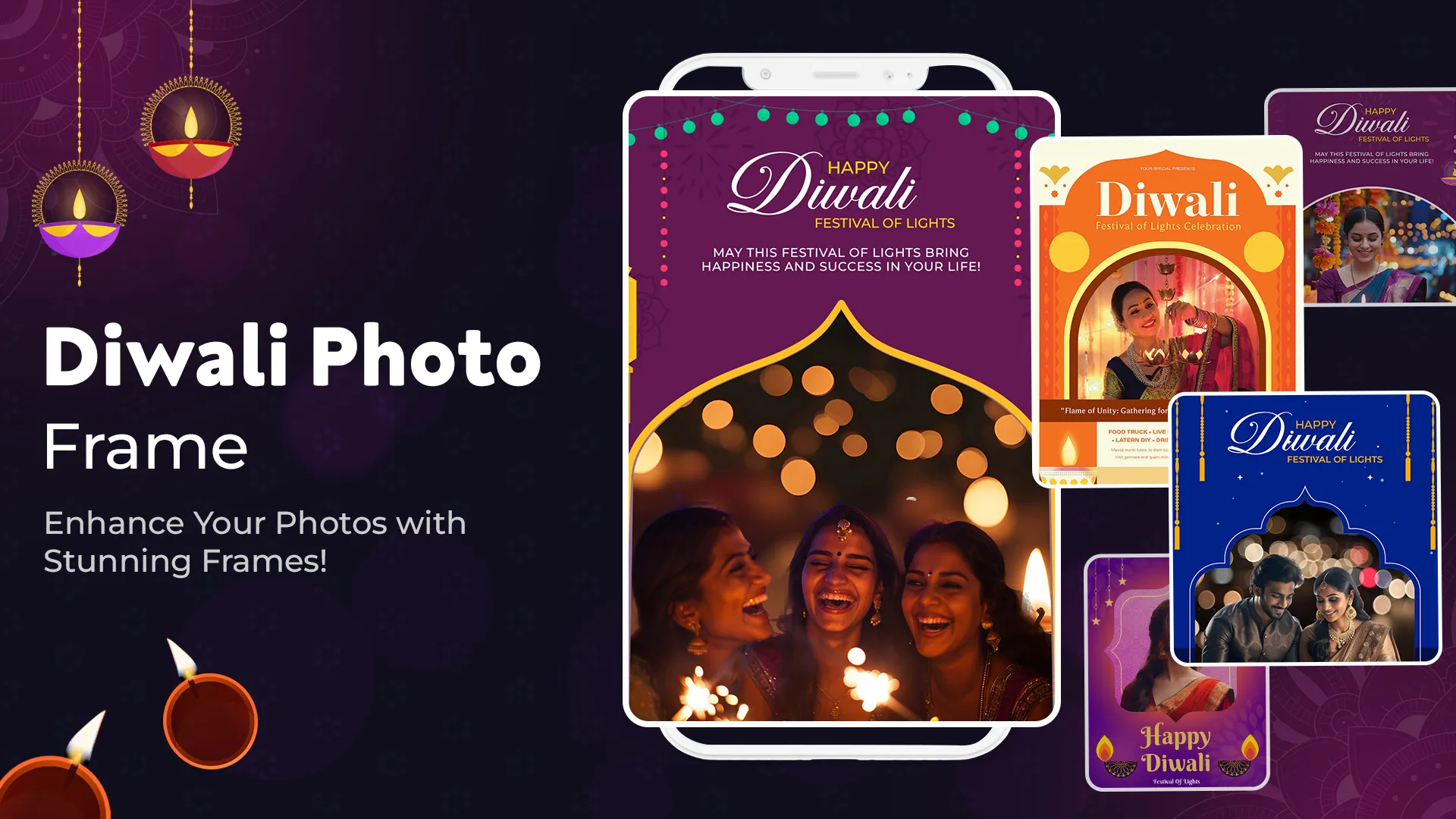 Happy Diwali Photo Frame | Indus Appstore | Screenshot