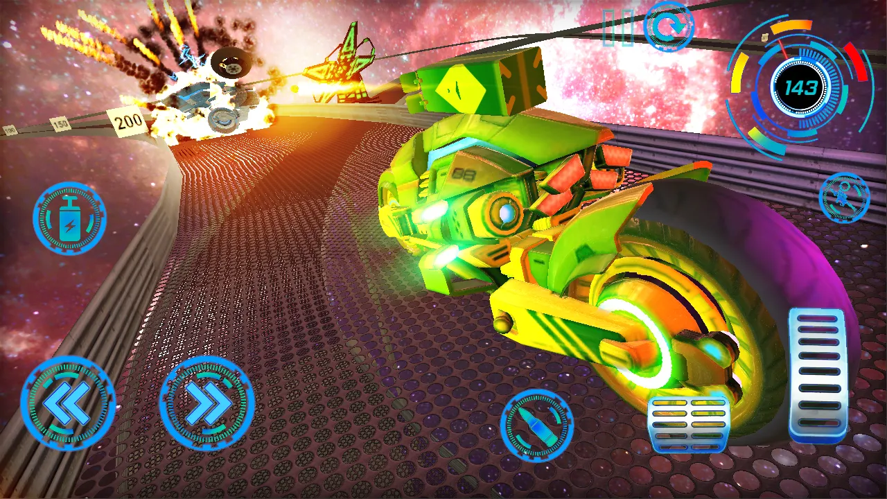 Space Bike Galaxy Race | Indus Appstore | Screenshot