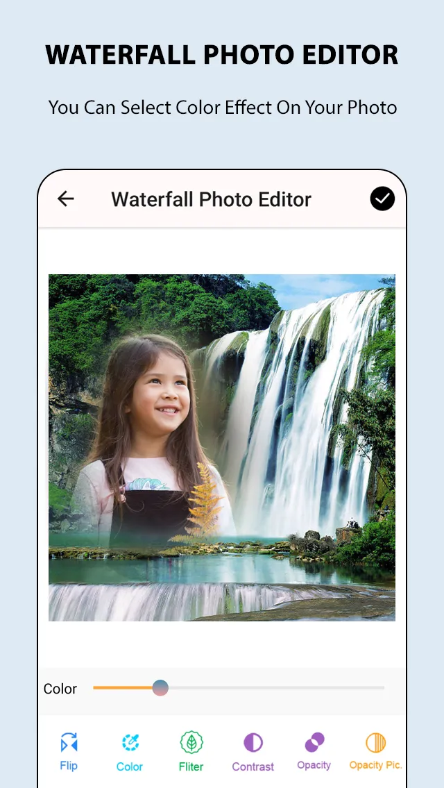 Waterfall Photo Frames | Indus Appstore | Screenshot