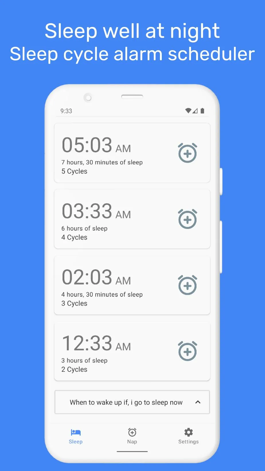 Naps & sleep cycle alarm | Indus Appstore | Screenshot