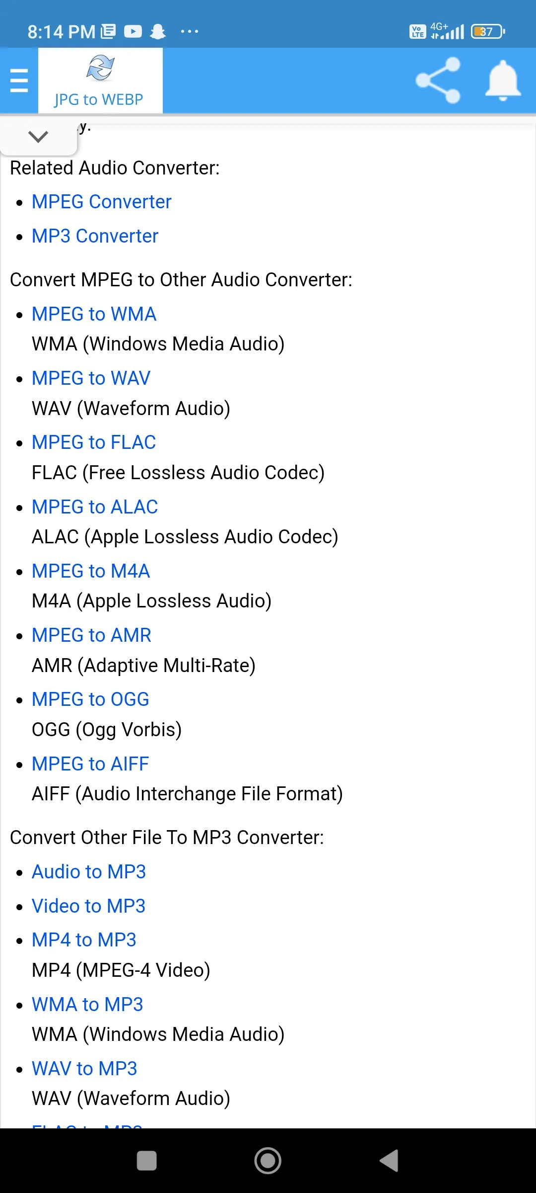 MPEG to MP3 | Indus Appstore | Screenshot