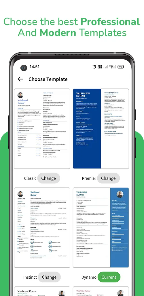 Online AI Resume CV Builder | Indus Appstore | Screenshot