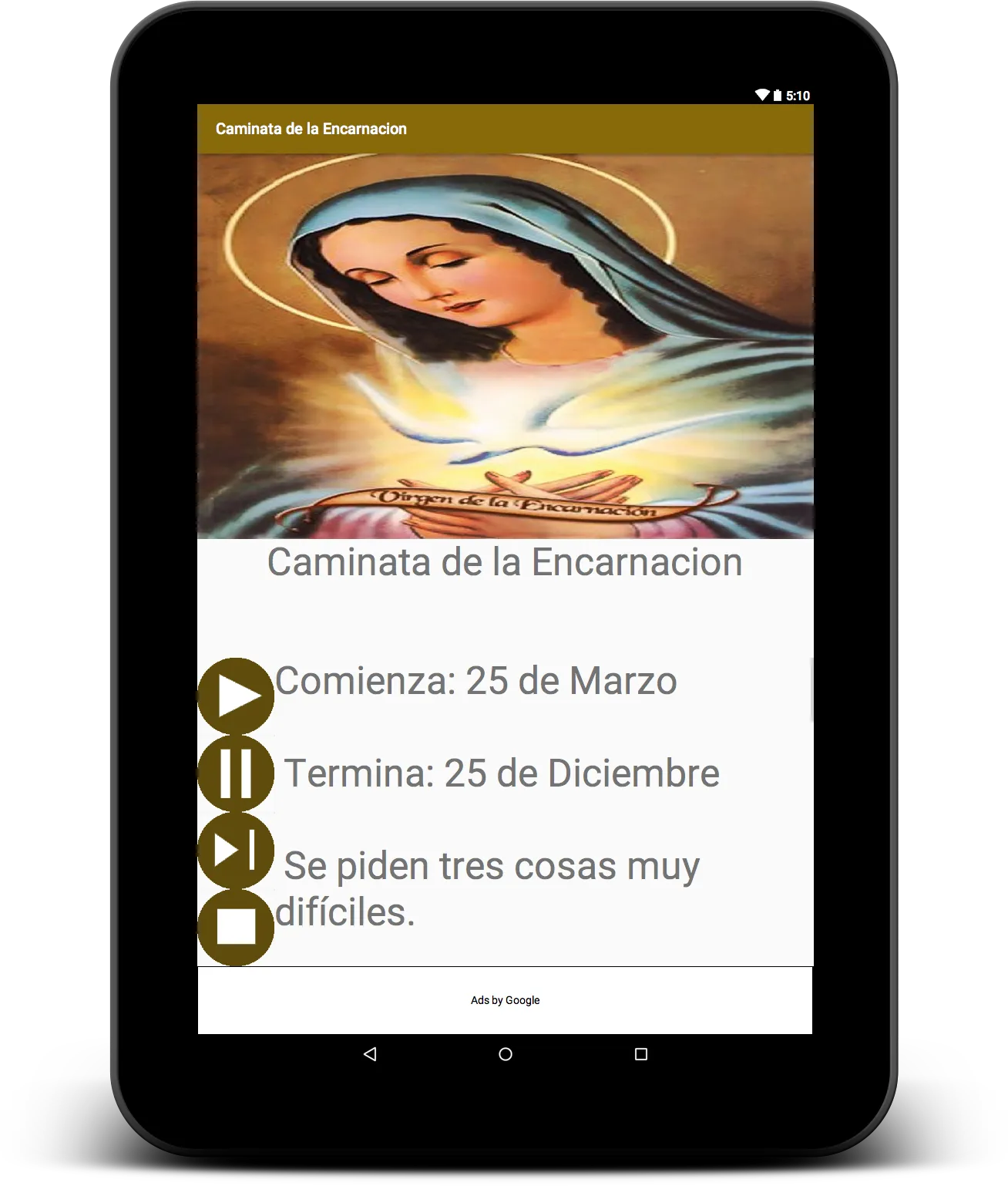 Caminata de la Encarnacion | Indus Appstore | Screenshot