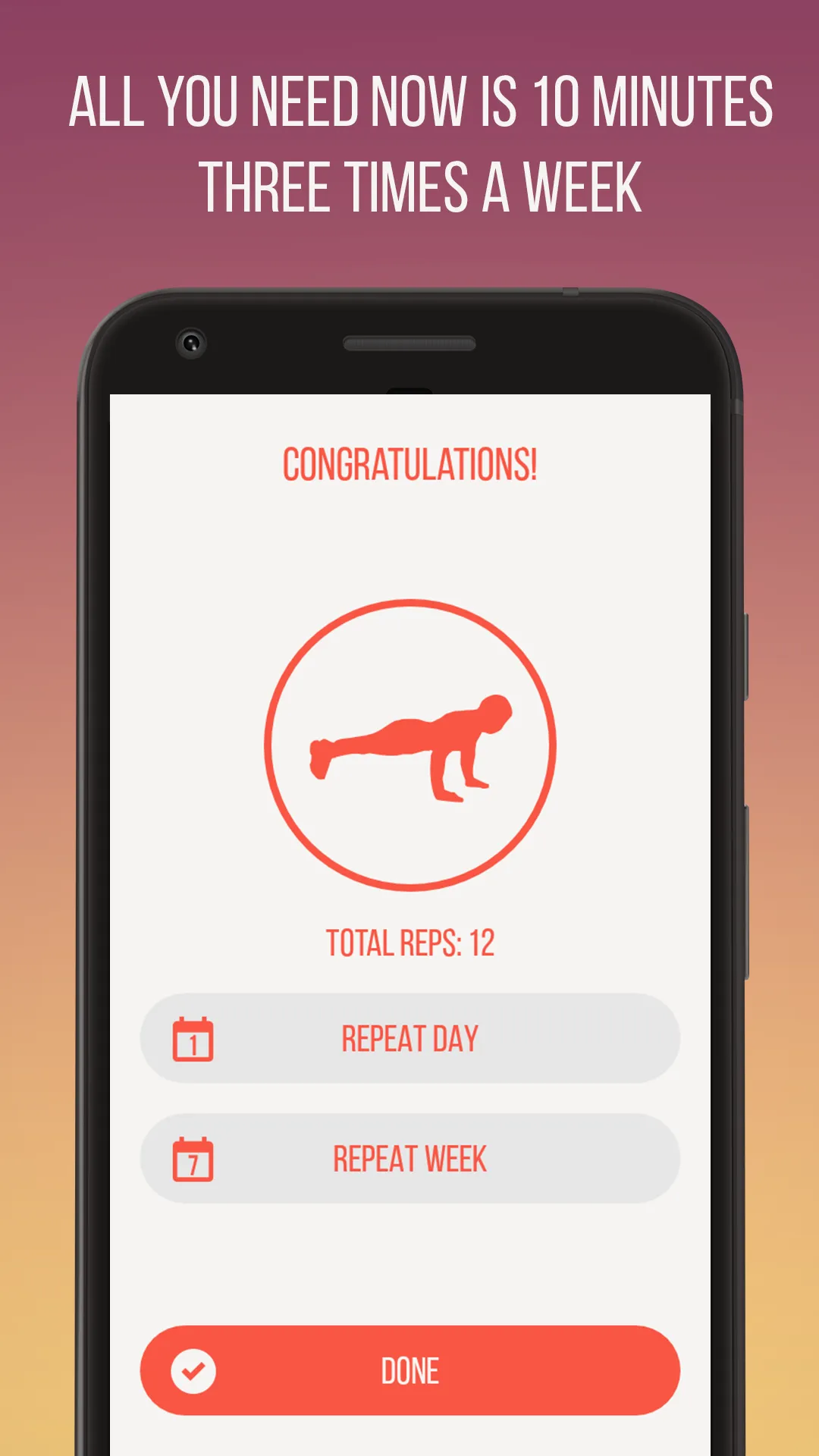 100 Push-ups Challenge | Indus Appstore | Screenshot