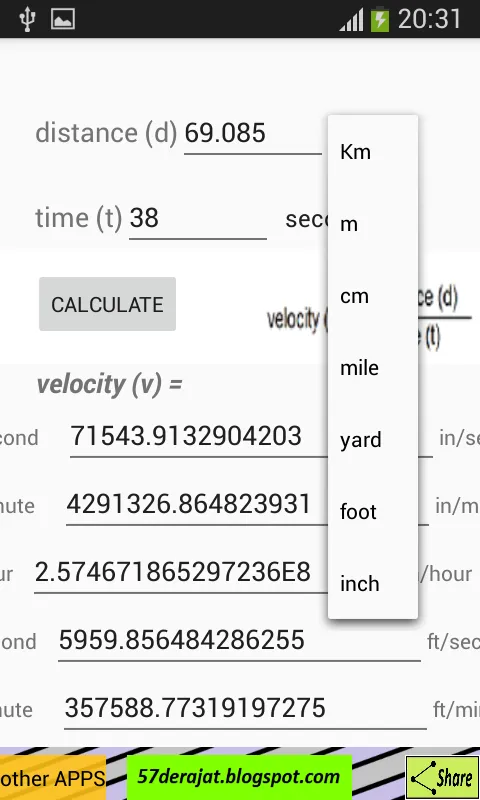 Velocity Equation | Indus Appstore | Screenshot