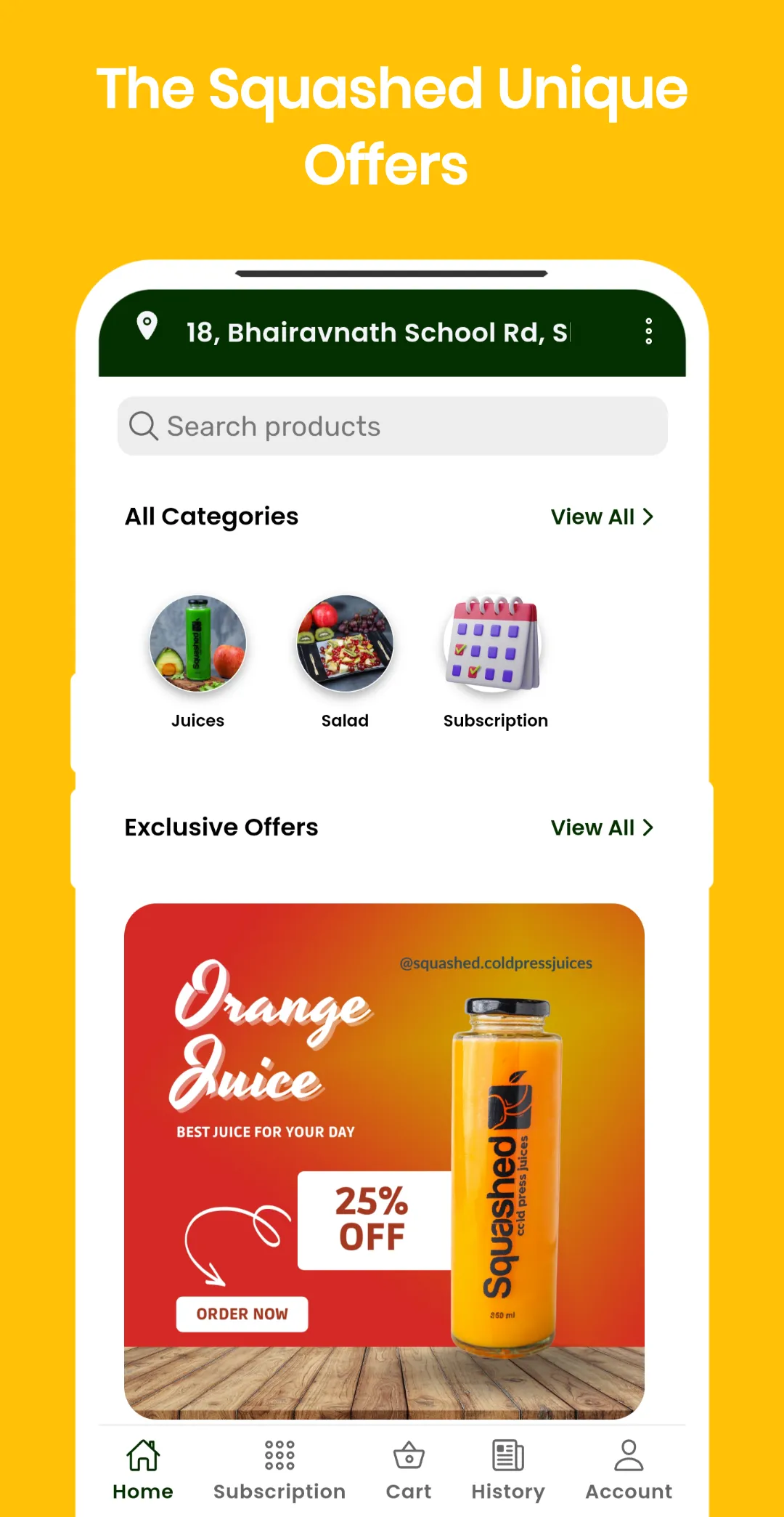 Squashed - Nutritious Juices | Indus Appstore | Screenshot