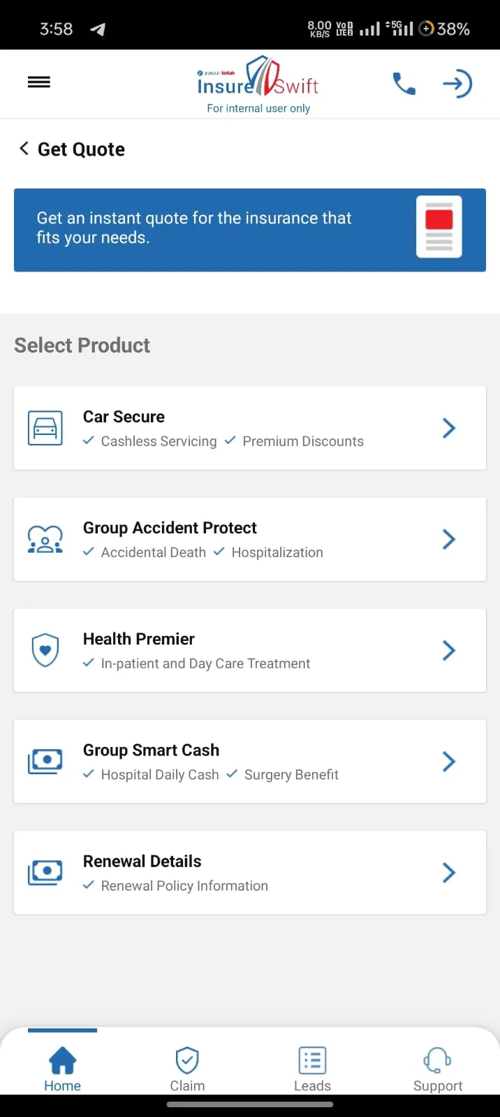 InsureSwift | Indus Appstore | Screenshot