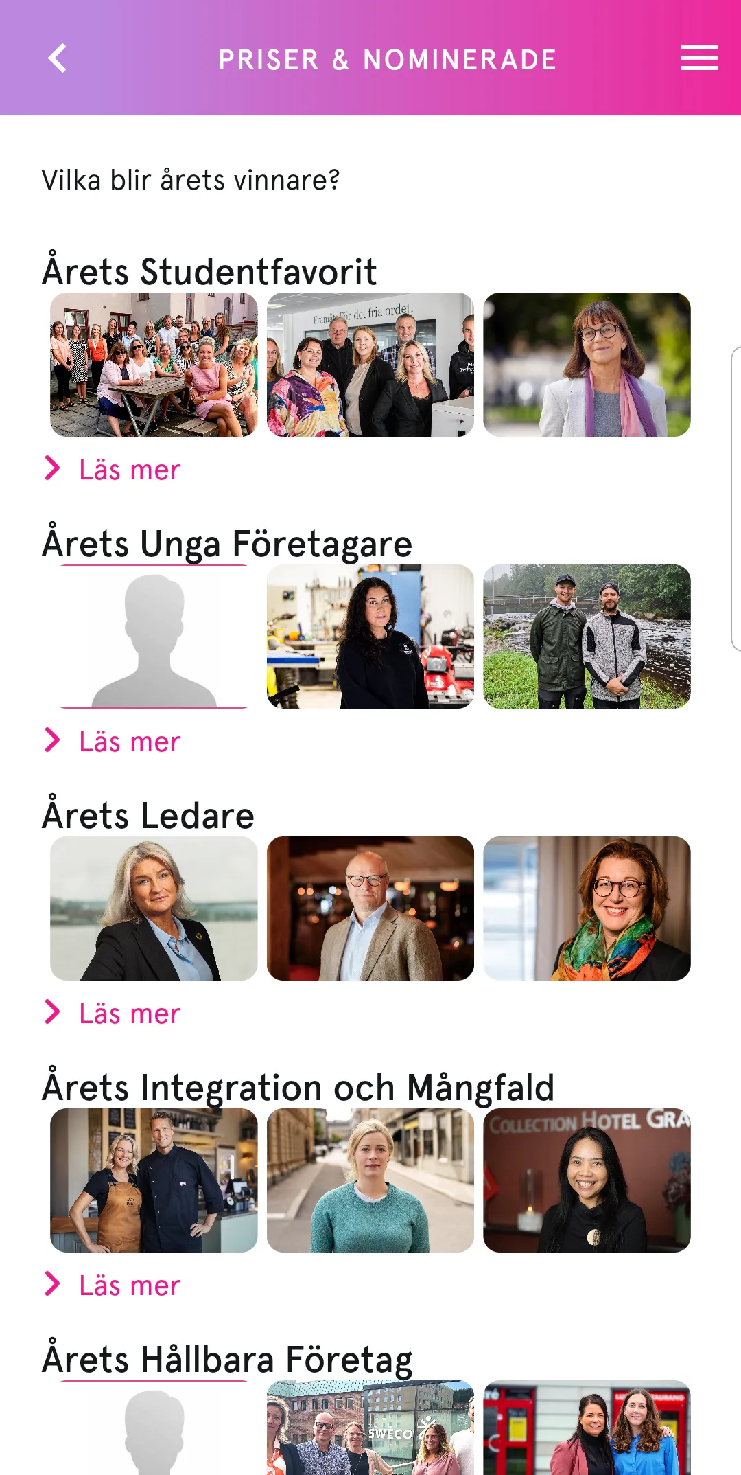 Sundsvall Business Awards | Indus Appstore | Screenshot