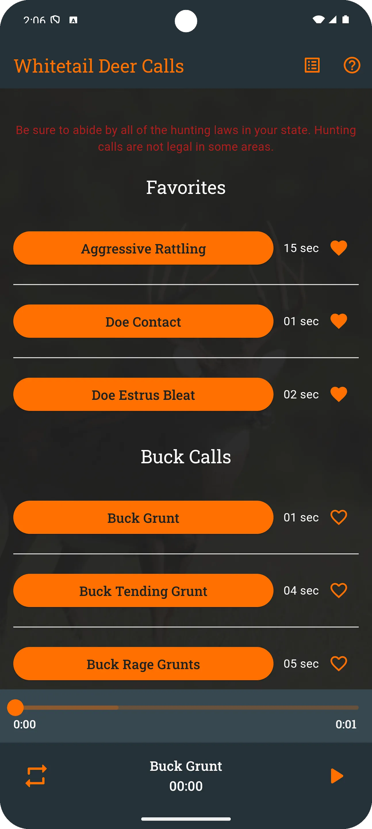 Whitetail Deer Calls | Indus Appstore | Screenshot