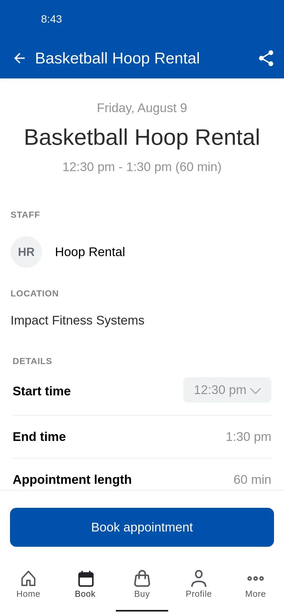 Impact Fitness Systems | Indus Appstore | Screenshot