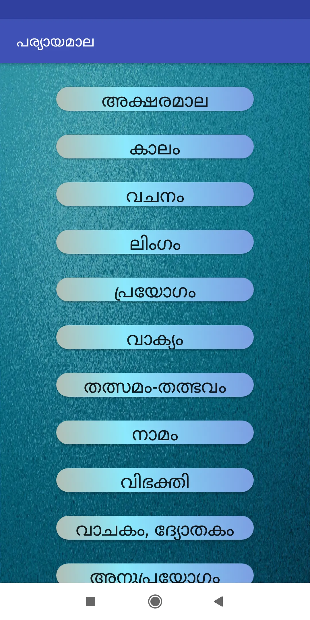 Malayalam Paryayamala | Indus Appstore | Screenshot