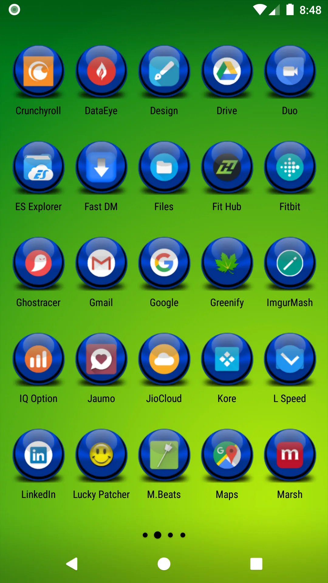 Blue Icon Pack Masked | Indus Appstore | Screenshot