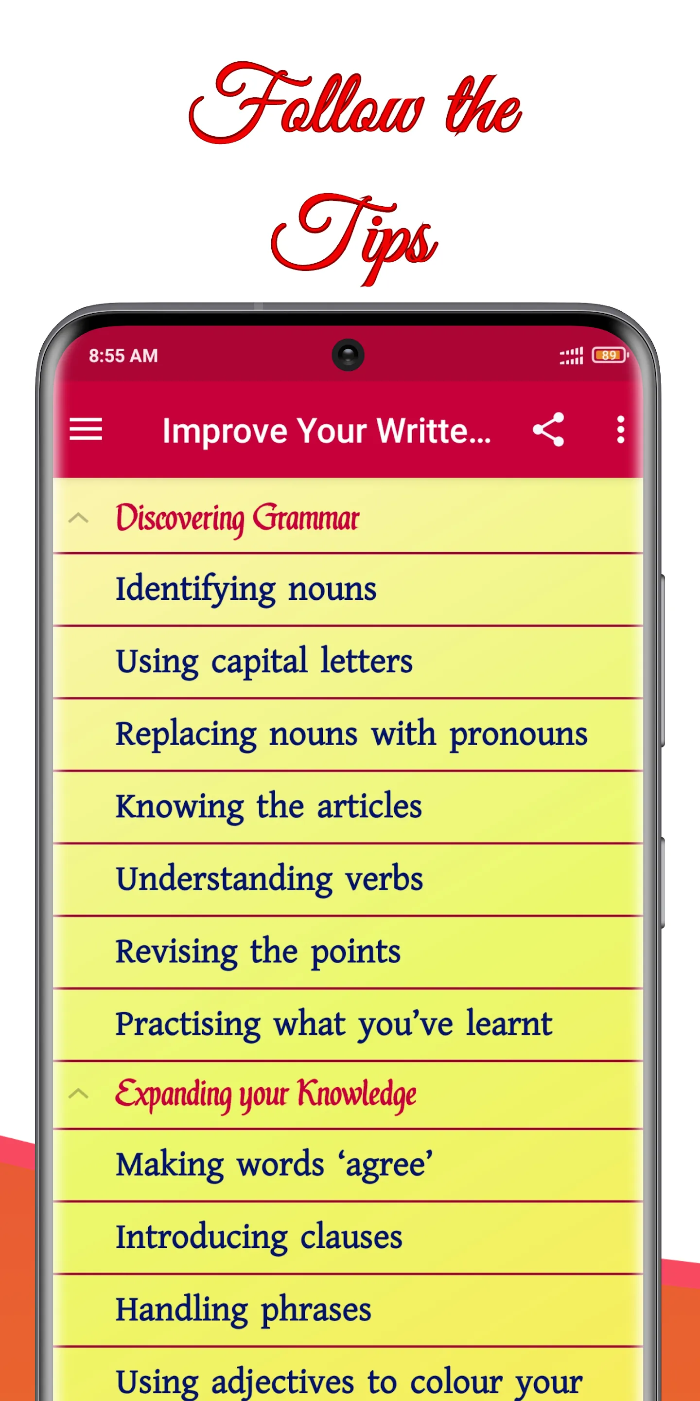 Improve English Writing Skills | Indus Appstore | Screenshot