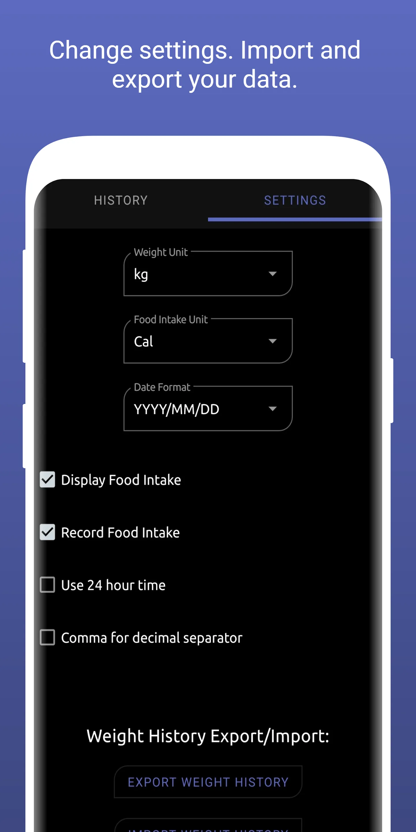 MyWeigh: Track Weight & Intake | Indus Appstore | Screenshot