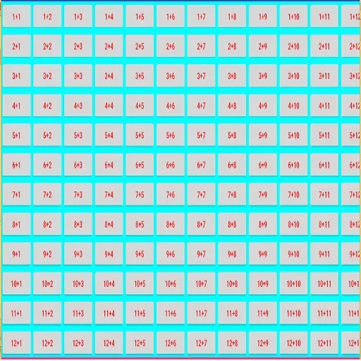 Multiplication Table 12 by 12 | Indus Appstore | Screenshot