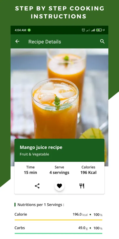 Fruit Vegetable Juice Recipes | Indus Appstore | Screenshot