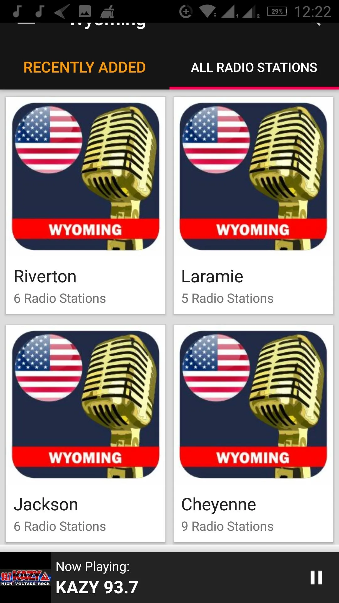 Wyoming Radio Stations - USA | Indus Appstore | Screenshot