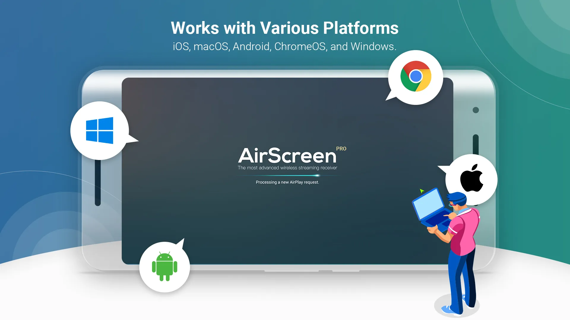 AirScreen - AirPlay & Cast | Indus Appstore | Screenshot