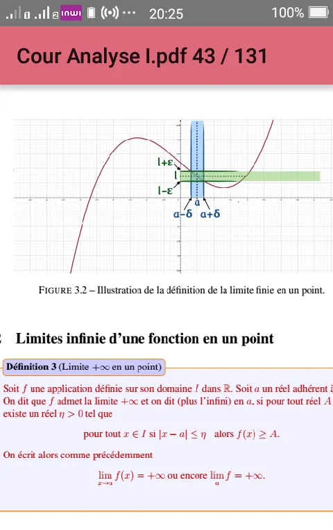 Maths : Cours d’analyse I | Indus Appstore | Screenshot