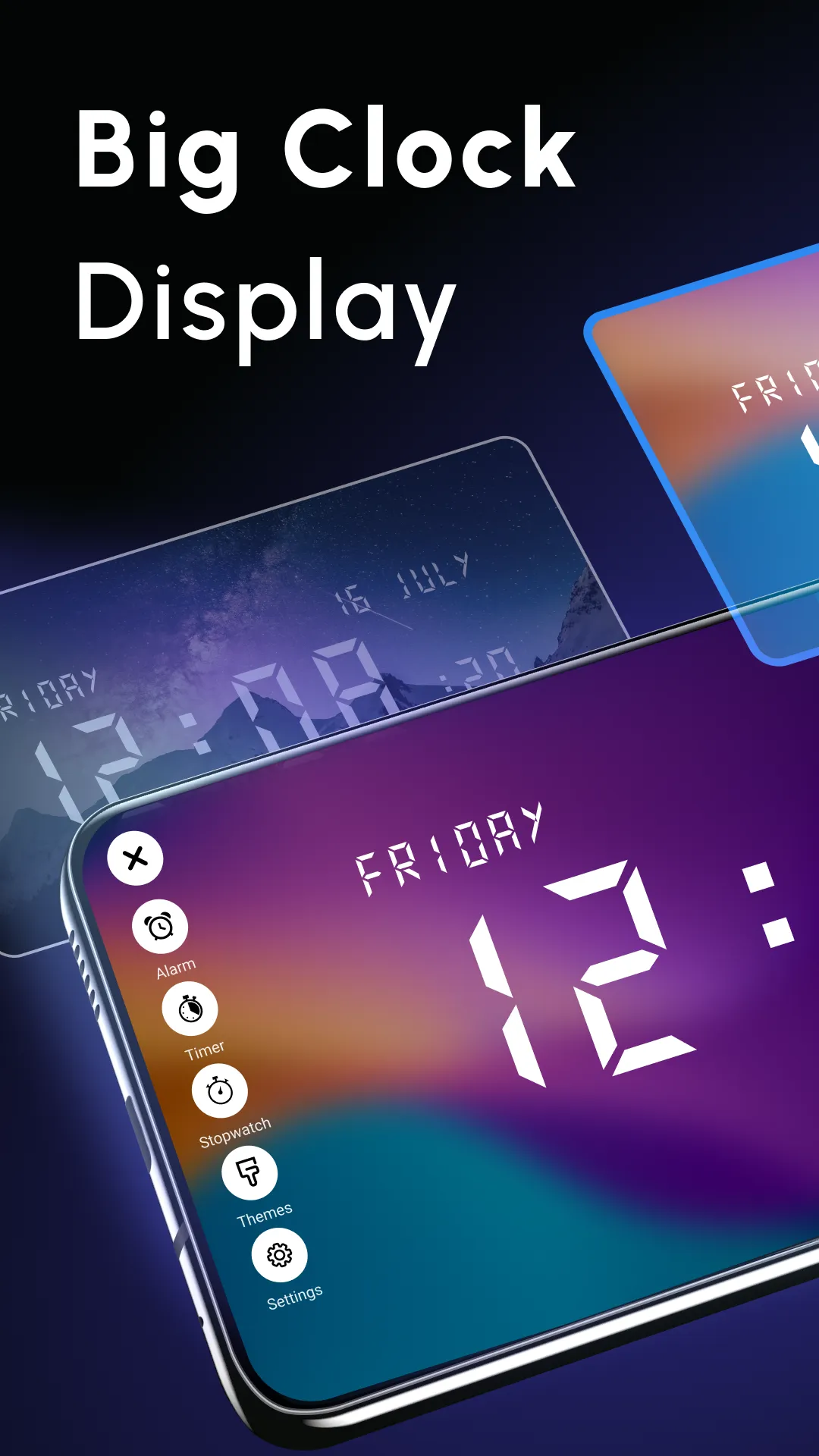 Big Clock Display: Digital | Indus Appstore | Screenshot