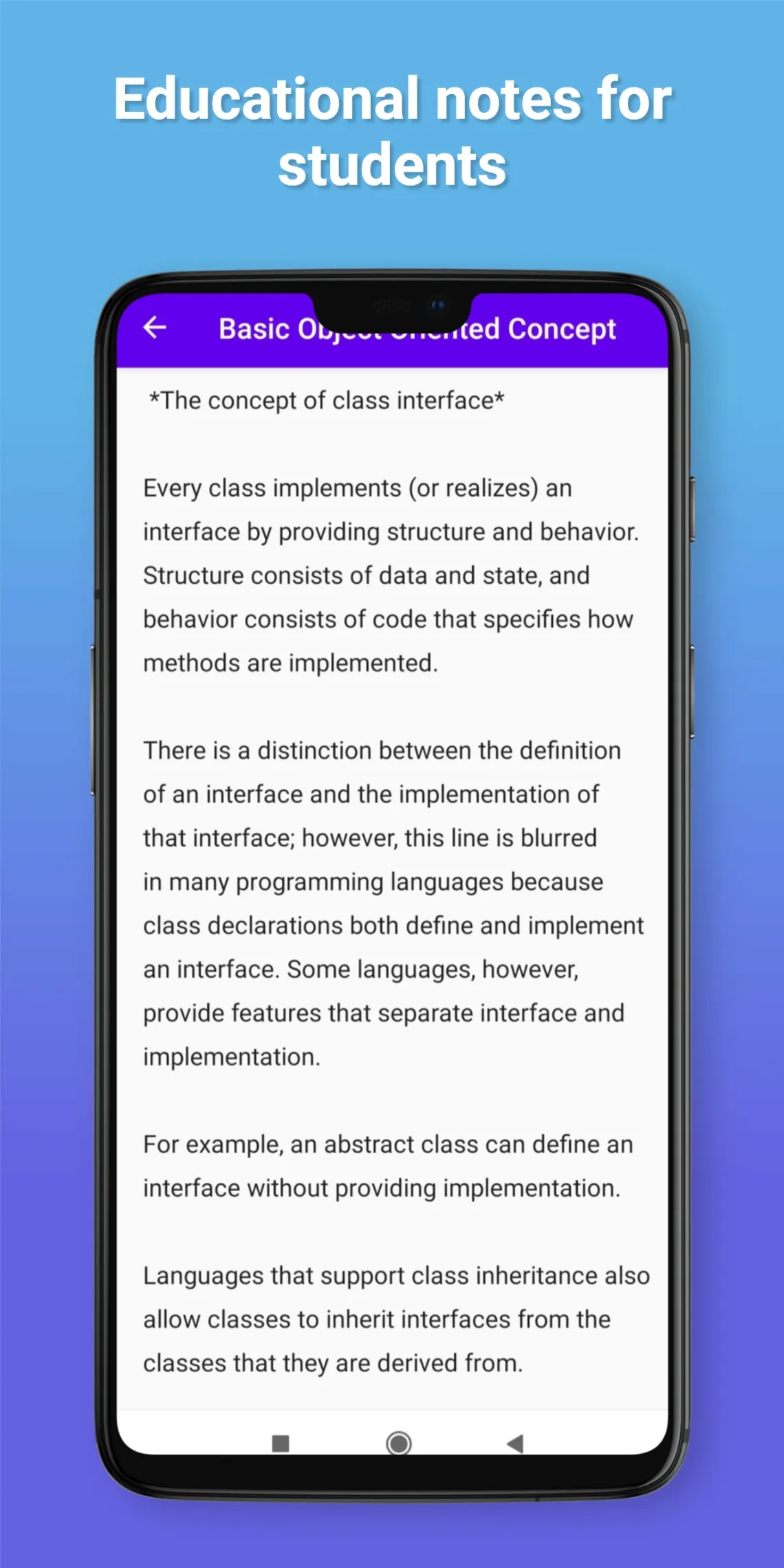 Basic Object Oriented Concept | Indus Appstore | Screenshot