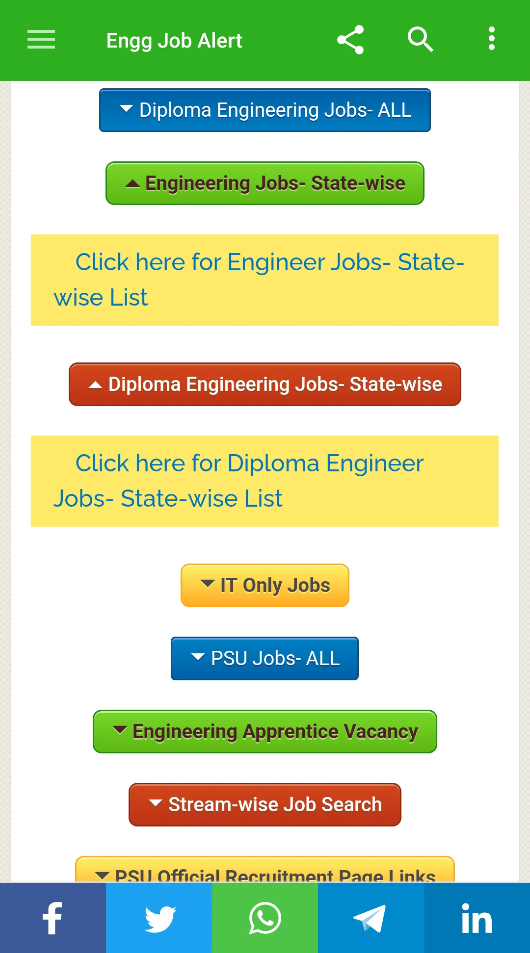 Engineering Govt Job Alerts | Indus Appstore | Screenshot