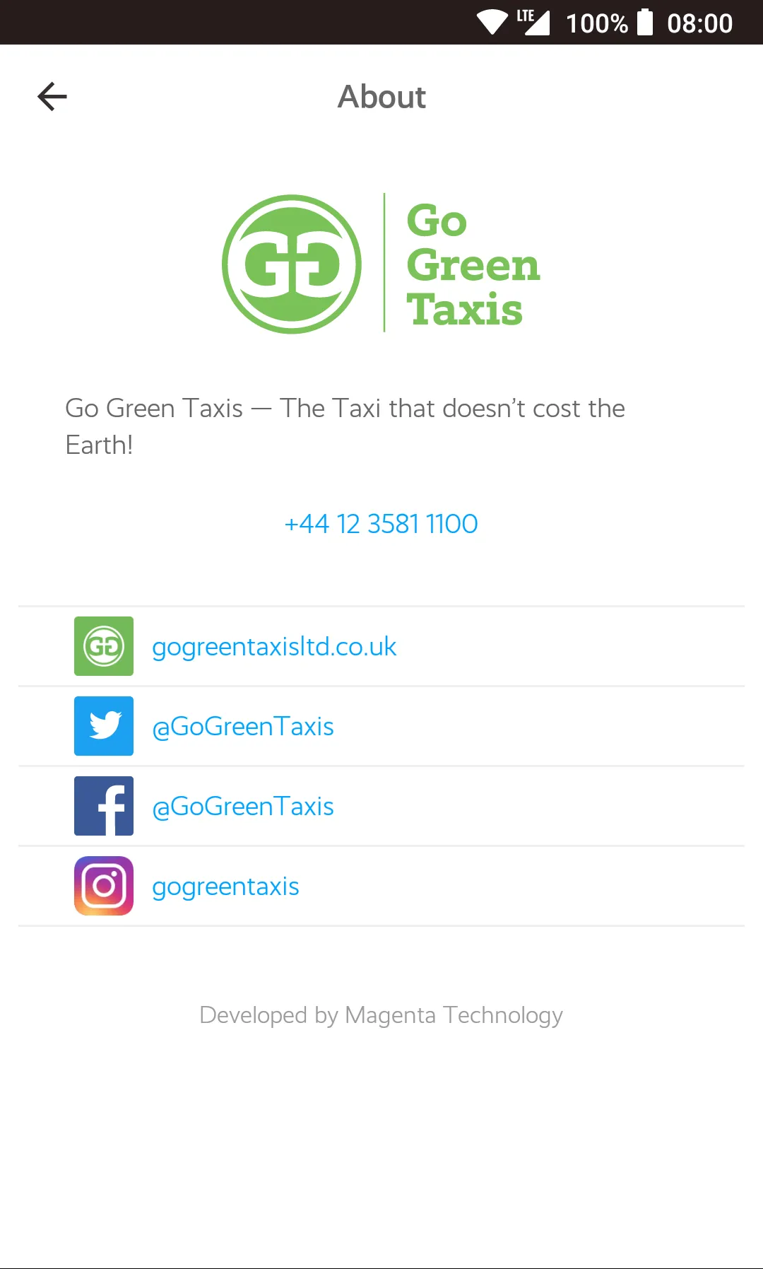 Go Green Taxis | Indus Appstore | Screenshot