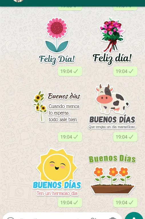 Stickers de Buenos Días | Indus Appstore | Screenshot