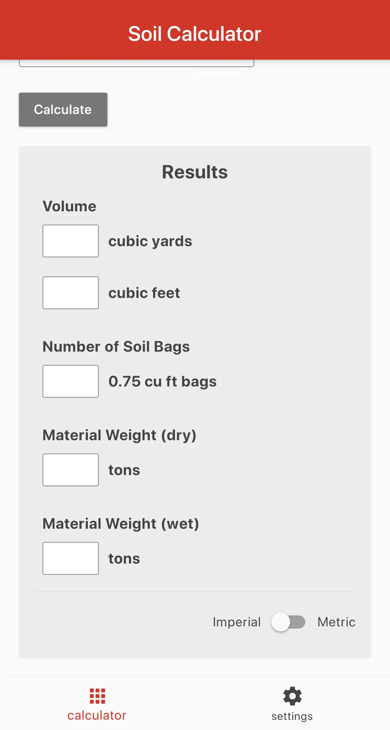 Soil Calculator | Indus Appstore | Screenshot