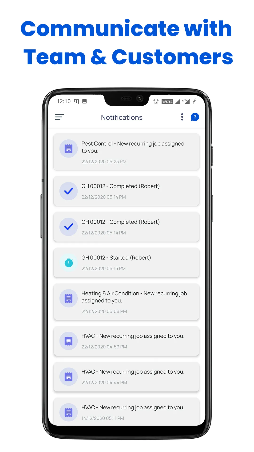 Field Service Scheduling App | Indus Appstore | Screenshot