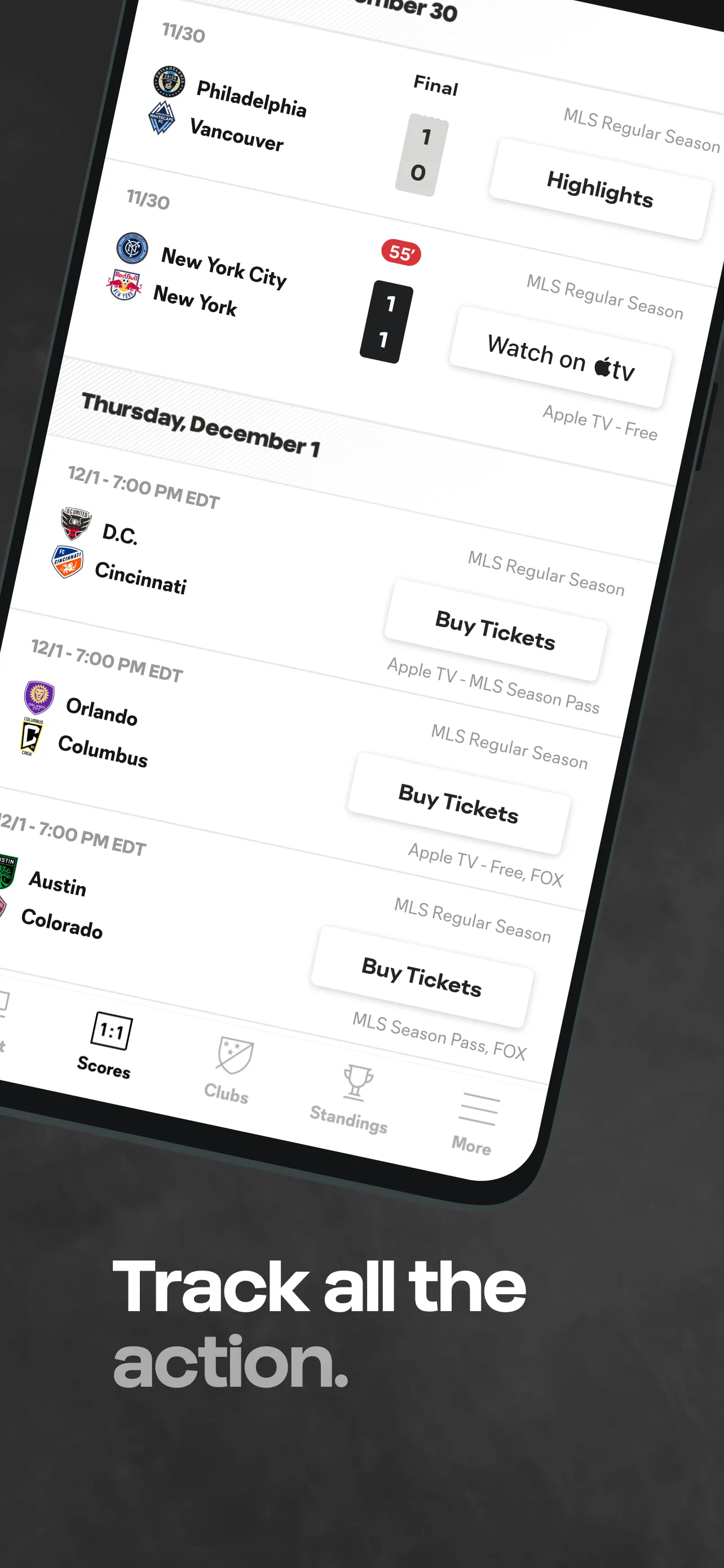 MLS: Live Soccer Scores & News | Indus Appstore | Screenshot