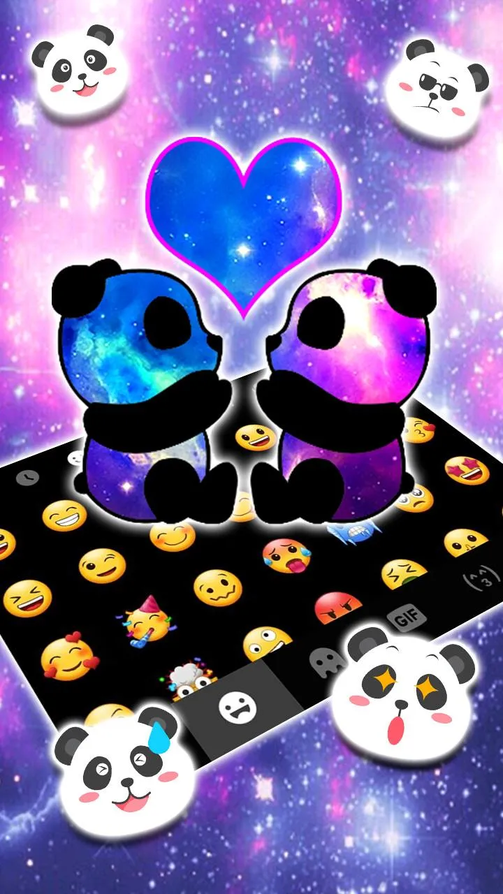 Galaxy Panda Love Theme | Indus Appstore | Screenshot