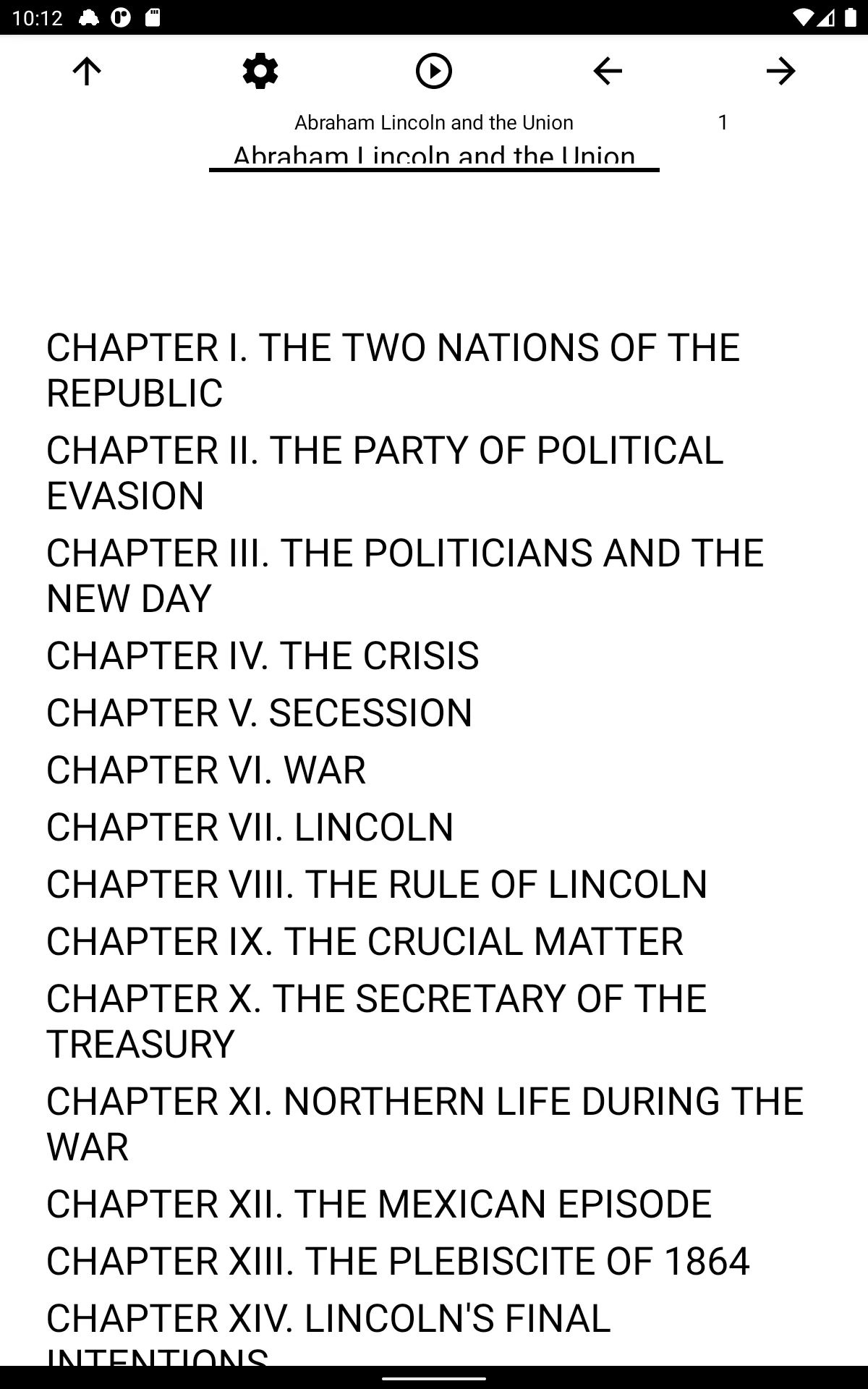 Book, Abraham Lincoln and the  | Indus Appstore | Screenshot