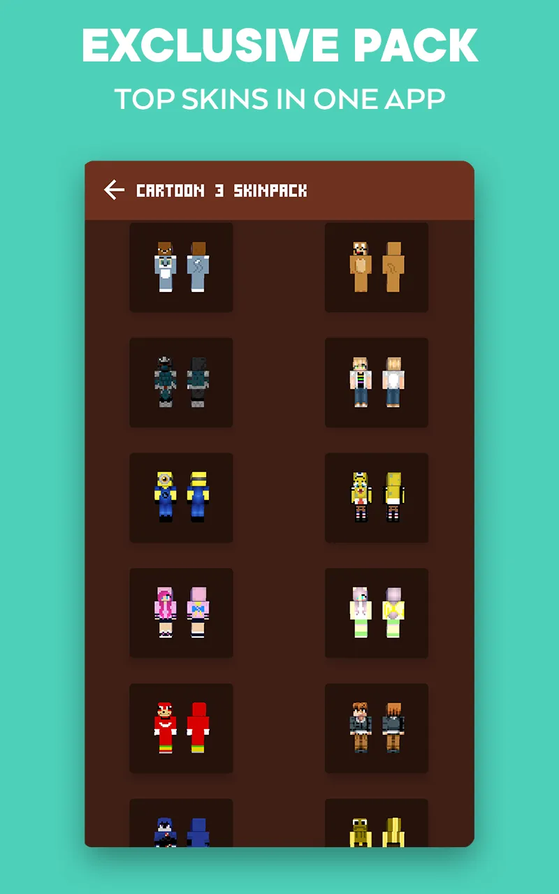 Cartoon Skins | Indus Appstore | Screenshot