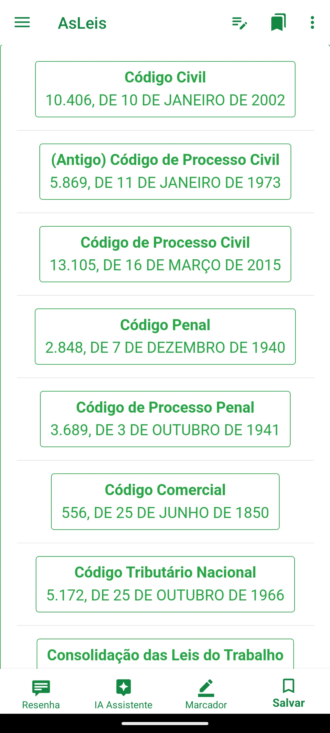 AsLeis - Legislação | Indus Appstore | Screenshot