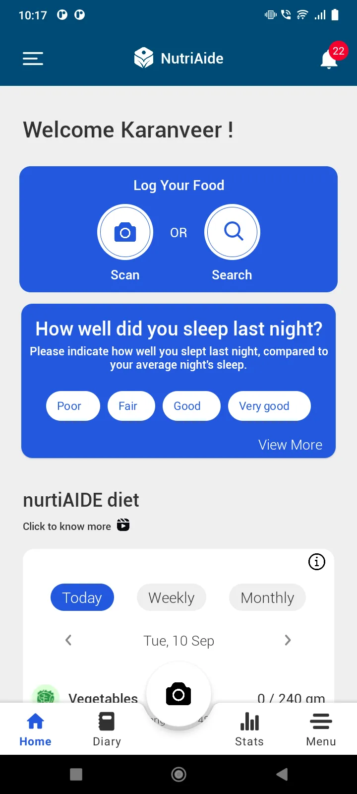 NutriAide | Indus Appstore | Screenshot