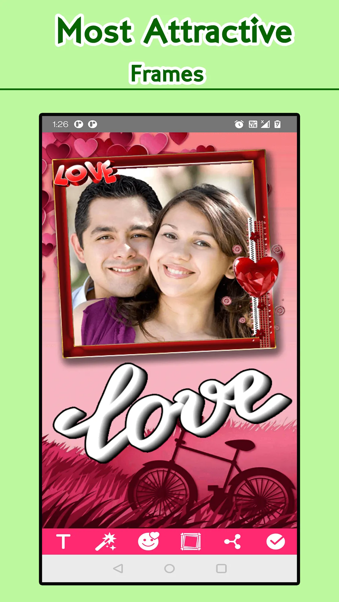 Heart Frames – Love Photos | Indus Appstore | Screenshot