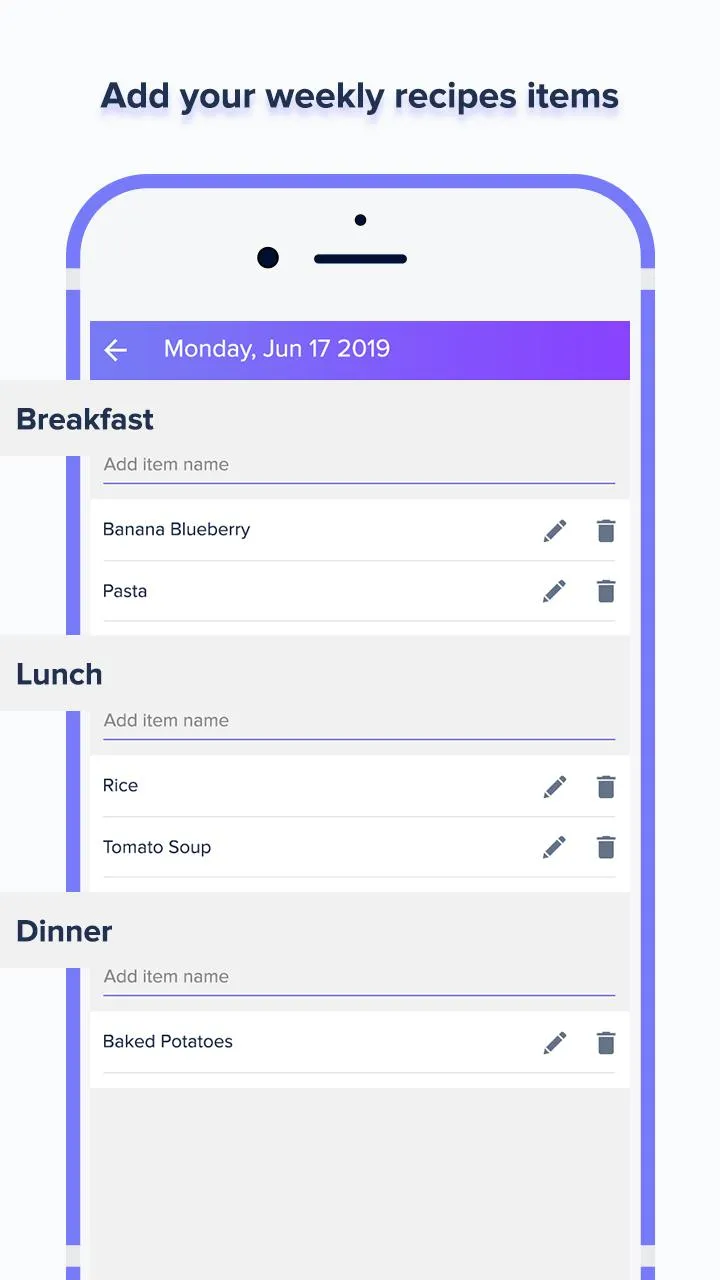 Meal Planner – Shopping List | Indus Appstore | Screenshot