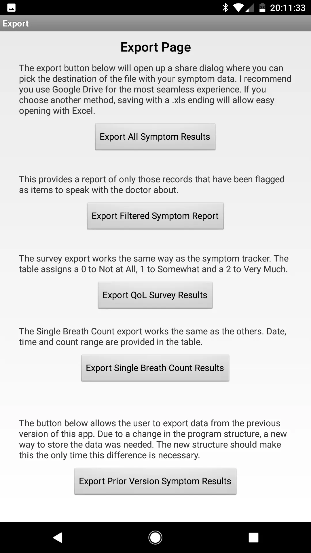 Myasthenia Symptom Tracker | Indus Appstore | Screenshot