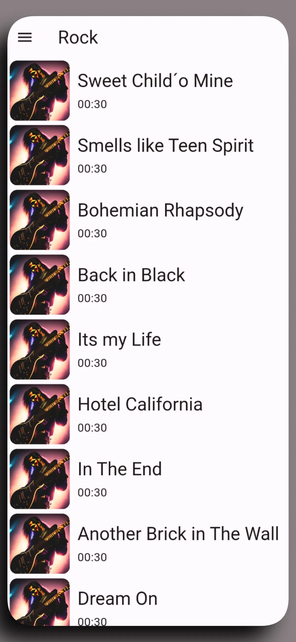 Rock Songs Ringtones App | Indus Appstore | Screenshot