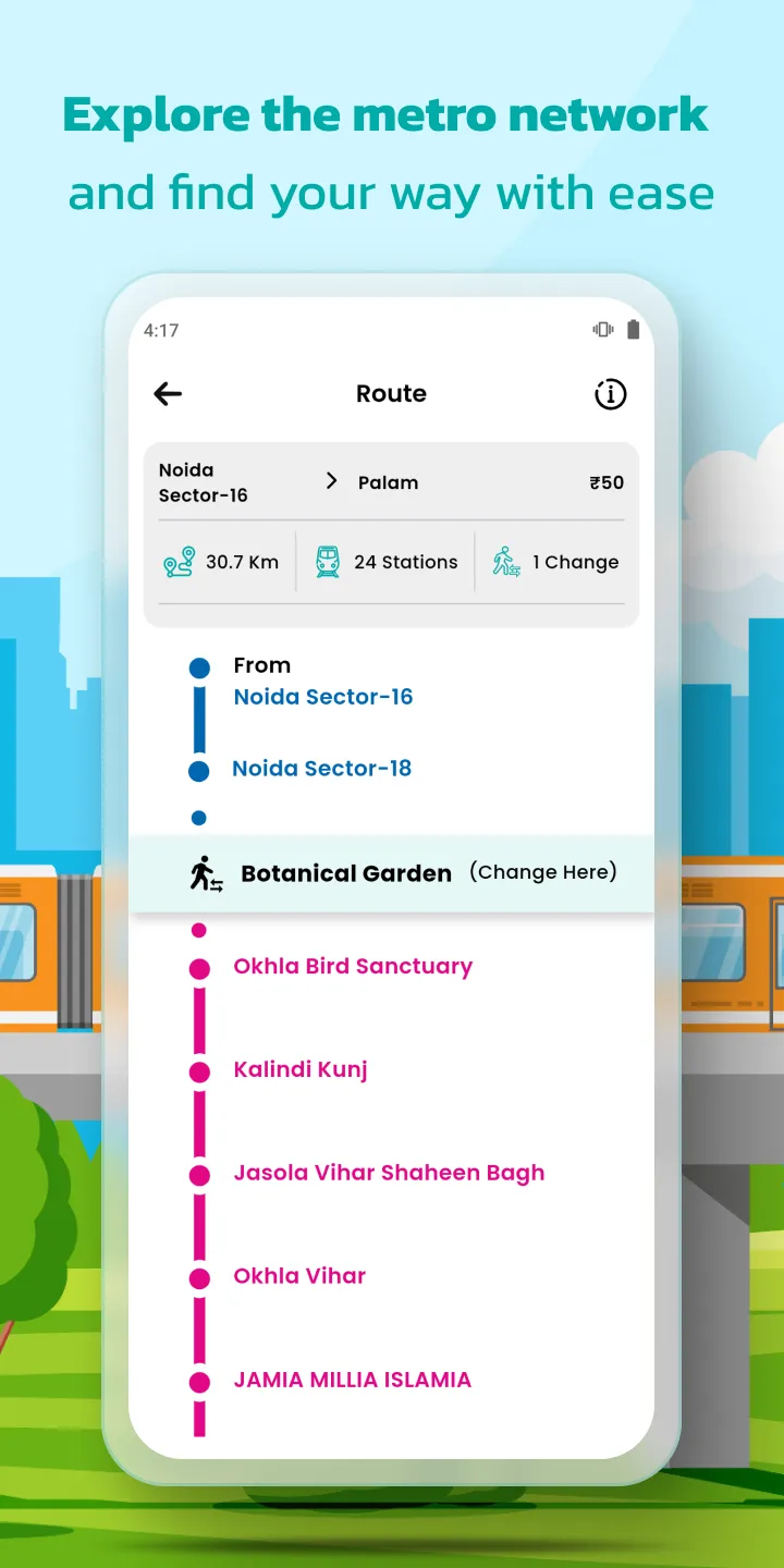 Metro Schedule & Map - Delhi | Indus Appstore | Screenshot