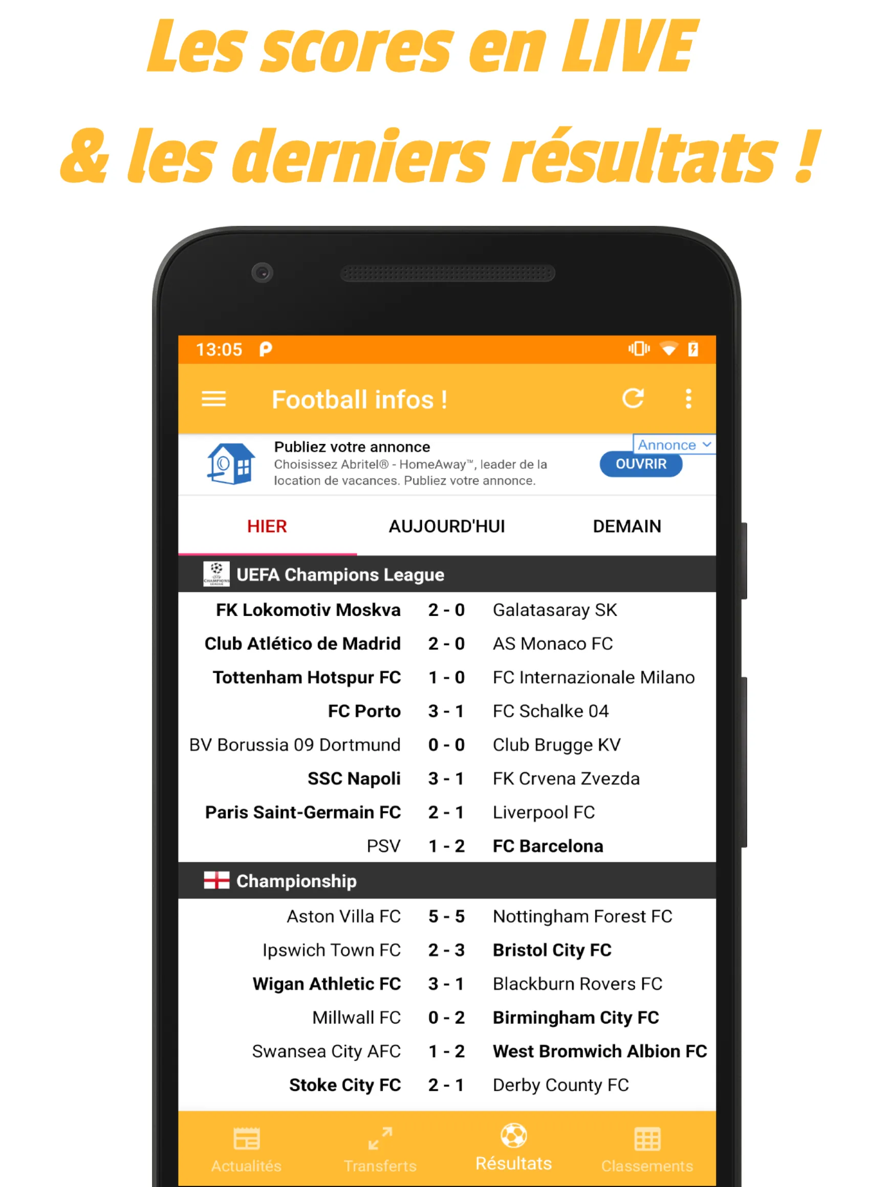 Football infos ! | Indus Appstore | Screenshot