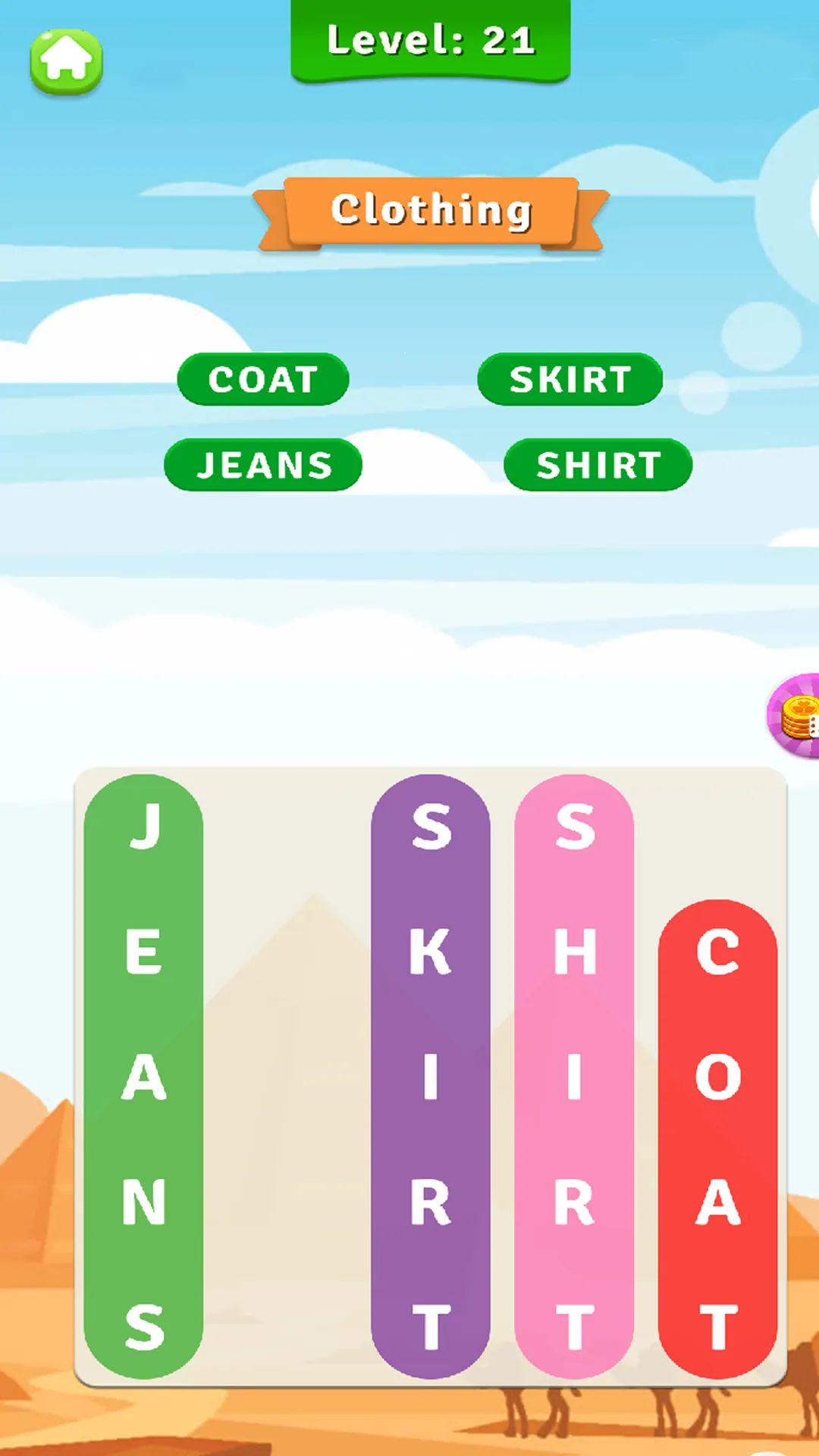 English Learning Word Search | Indus Appstore | Screenshot