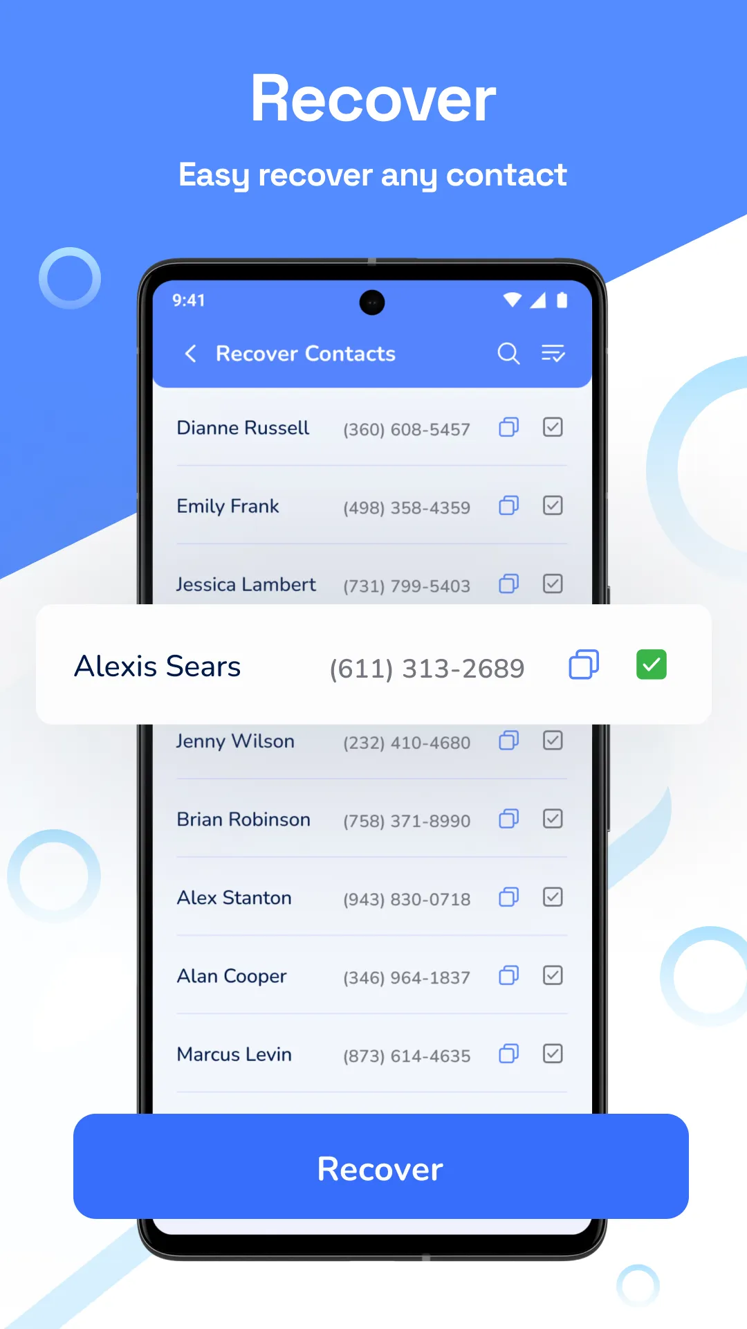 Recover deleted contacts | Indus Appstore | Screenshot